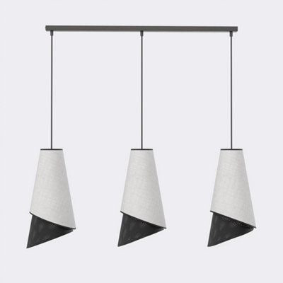 Emibig Lighting Emibig Moda Pendant Lamp 3 X E27 Black / Grey