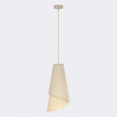 Emibig Lighting Emibig Moda Pendant Lamp 1 X E27 Beige / Rattan