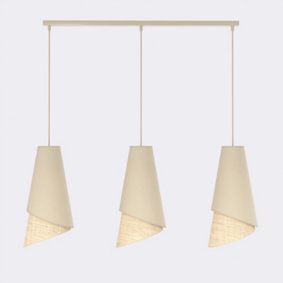 Emibig Lighting Emibig Moda Pendant Lamp 3 X E27 Beige / Rattan