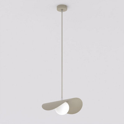 Emibig Lighting Emibig Ritual Med Pendant Lamp 1 X G9 Beige from B&Q