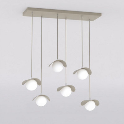 Emibig Lighting Emibig Ritual Pendant Lamp 6 X G9 Beige
