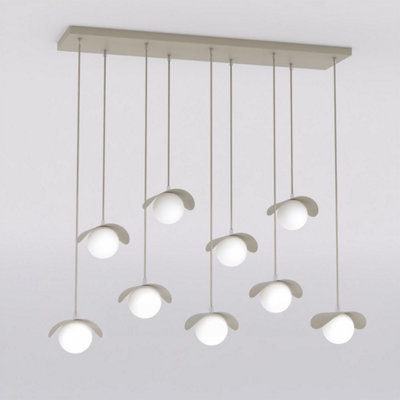 Emibig Lighting Emibig Ritual Pendant Lamp 9 X G9 Beige from B&Q