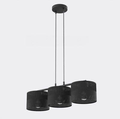 Emibig Lighting Emibig Karbon Pendant Lamp 3 X E27 Black