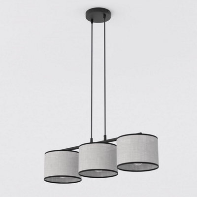 Emibig Lighting Emibig Eco Pendant Lamp 3 X E27 Grey / Black