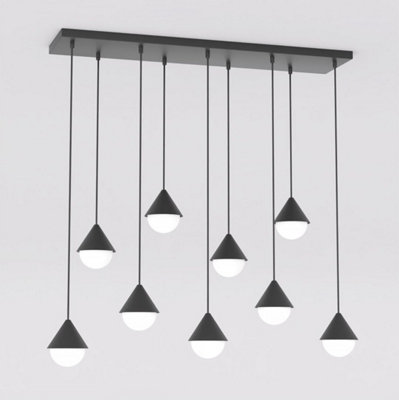 B&Q -  Emibig Giro Pendant Lamp 9 X G9 Black