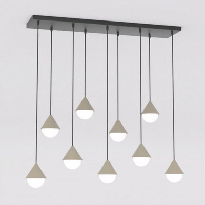 B&Q -  Emibig Giro Pendant Lamp 9 X G9 Black / Beige