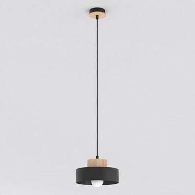 Emibig Lighting Emibig Kivi Sml Pendant Lamp 1 X E27 Black from B&Q