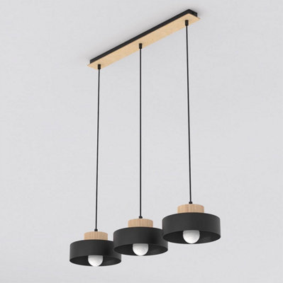 Emibig Lighting Emibig Kivi Pendant Lamp 3 X E27 Black
