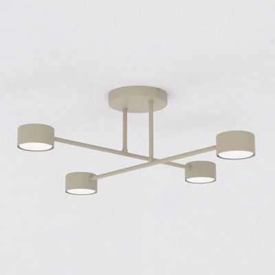 Emibig Lighting Emibig Halo Ceiling Lamp 4 X Gx53 Beige