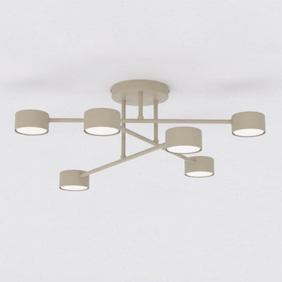 Emibig Lighting Emibig Halo Ceiling Lamp 6 X Gx53 Beige