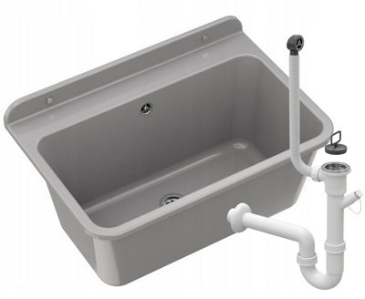 Granitan Utility Sink Large With Siphon1 Set from B&Q