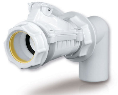 Karmat Version C 50mm Anti Flood Backwater Check Waste Valve Backflow Prevention from B&Q