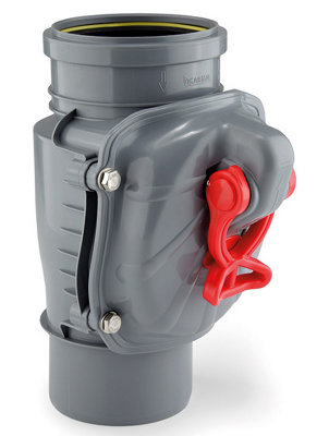 Karmat 110Mm Vertically Assembled Anti Flooding Backwater Waste Valve Backflow Prevention