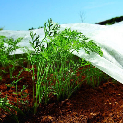 Bradas 1.6M X 10M Nonwoven Crop Cover Plant Frost Protection Fabric Insect Netting from B&Q