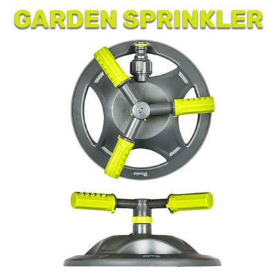 B&Q -  Outdoor Turf Garden Watering/ Lawn/grass SprinklerRotatingAdjustable,