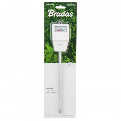 Bradas Square Soil Ph Analog Meter Traditional Acidity Check No-Battery Gauge Ground Impaled from B&Q
