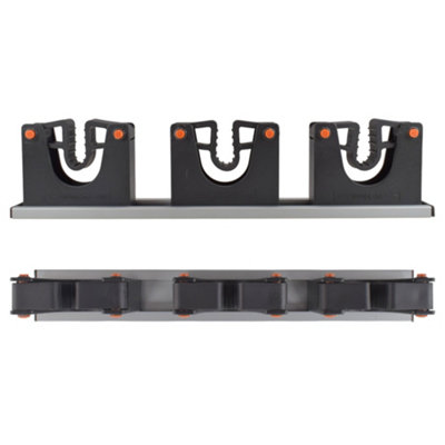 Cost Wise Garden/garage Tool Rack For 3 Tools,aluminium Back Rail With Slidable Hooks,holds Up To 2.5Kg, from B&Q
