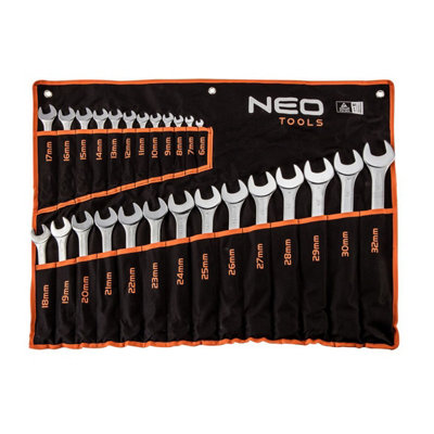 Combination Spanners 6-32mm Set 26Pc Neo Tools from B&Q