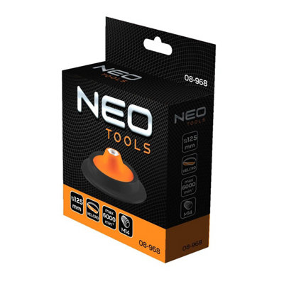 Neo Tools Backing Pad 125mm For Polishing Pads 130 X 150mm With Velcro from B&Q