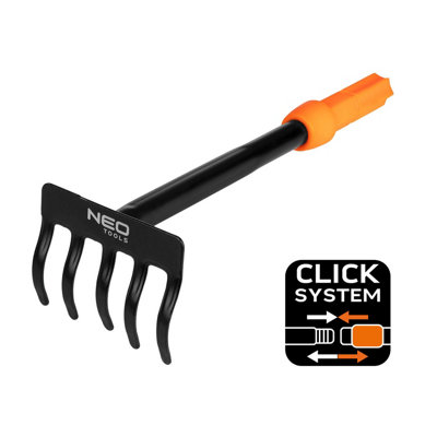 NEO Tools Small Rakes 5 Tines Click System