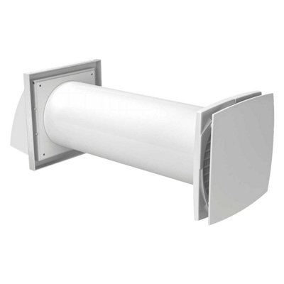 B&Q -  Wall Heat Recovery Ventilator System Kit Mvhr Unit 125mm Single Room