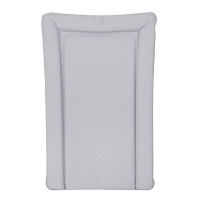 Ceba Deluxe Unisex Baby Waterproof Changing Mat With Raised Edges Quilted Caro Grey from B&Q