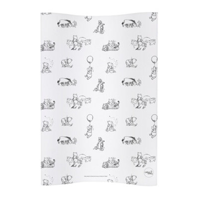 Ceba Deluxe Unisex Baby Waterproof Changing MatAnti Roll Cosy Black & White Winnie The Pooh from B&Q