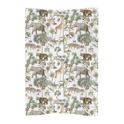 Ceba Deluxe Unisex Baby Waterproof Changing MatAnti Roll Cosy Colourful Safari from B&Q