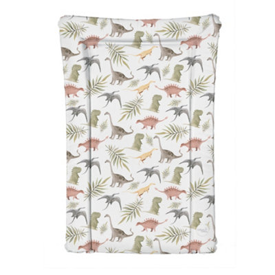 Ceba Deluxe Unisex Baby Waterproof Changing Mat With Raised Edges, Colourful Dinosaurs