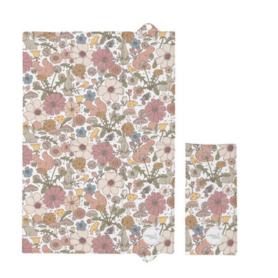 VICULII Foldable & Portable Baby Changing Mat 40X60Cm Garden Flowers from B&Q