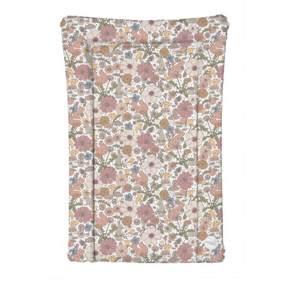 Ceba Deluxe Unisex Baby Waterproof Changing Mat With Raised Edges Garden Flowers