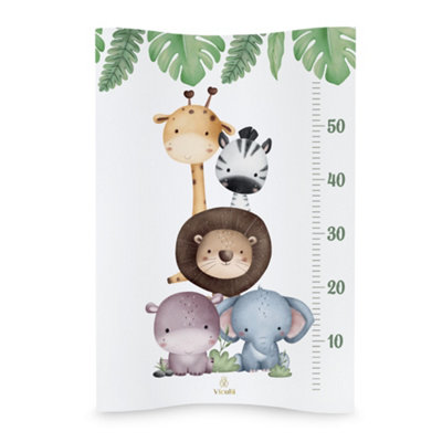 VICULII Deluxe Unisex Baby Waterproof Changing MatAnti Roll Cosy Safari Animals from B&Q