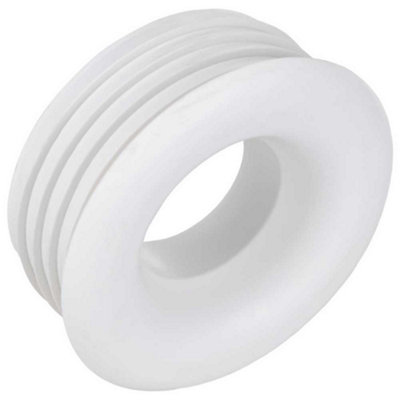 Tycner Polypipe Boss Pipe Rubber Connector Pushfit Waste Adapter Reducer White 50mm X 32mm from B&Q