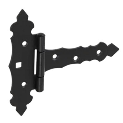B&Q Pack Of 2 - Black Ornamental Decorative Gate Hinges Door Hinges Shed Door Hinges 100mm