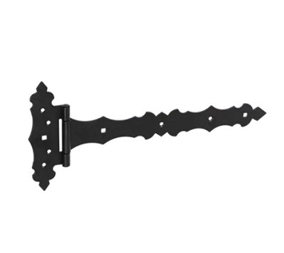 Pack Of 2Heavy Duty Black Ornamental Decorative Gate Hinges Door Hinge Shed Door Hinge 300mm