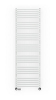 B&Q -  Alex White Hydronic Towel Warmer (W)500mm X (H)1580mm
