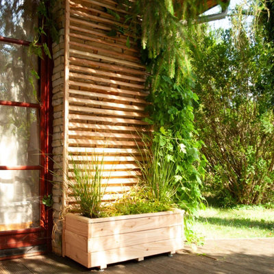 Jagram Garden Buildings Unisex Brown Venetian Garden Planter Larch - L59 X W43 X H173 Cm - Self-Assembly In Size 45 - Image 2