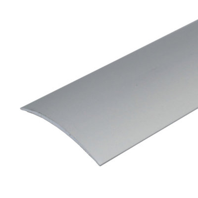 A04 49mm Anodised Aluminium Door Threshold StripSilver0.93M from B&Q