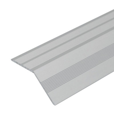 A39 37mm Anodised Aluminium Door Threshold Ramp ProfileSilver0.9M from B&Q