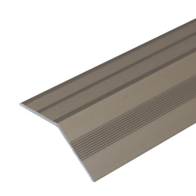 A39 37mm Anodised Aluminium Door Threshold Ramp ProfileChampagne0.9M from B&Q