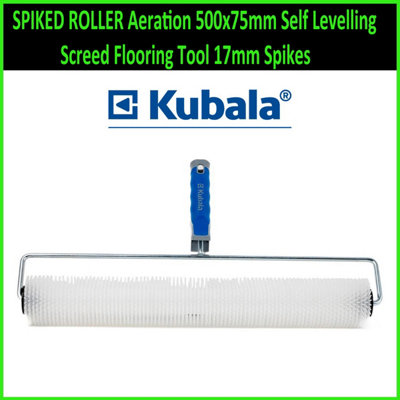  - Spiked Roller Aeration 500X75mm Self Levelling Screed Flooring Tool 17mm Spikes