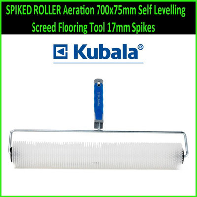  - Spiked Roller Aeration 700X75mm Self Levelling Screed Flooring Tool 17mm Spikes