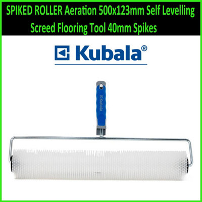  - Spiked Roller Aeration 500X123mm Self Levelling Screed Flooring Tool 40mm Spikes