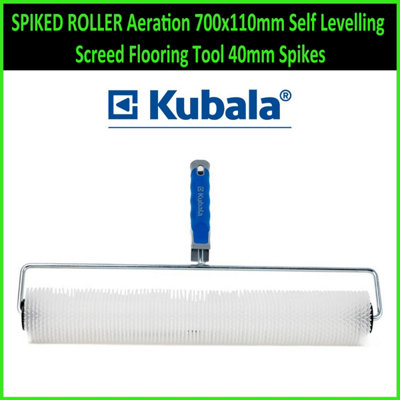  - Spiked Roller Aeration 700X110mm Self Levelling Screed Flooring Tool 40mm Spikes