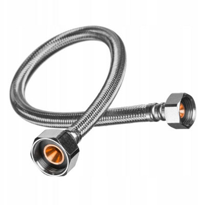 Invena 3/8 X 3/8 Flexi Flexible Kitchen Basin Monobloc Tap Connector Hose Pipe 30Cm