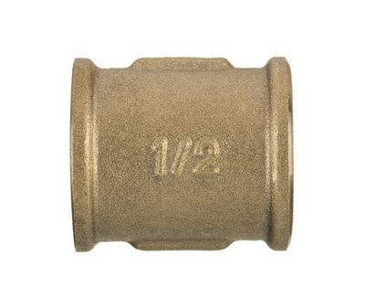 Invena 1/2 Inch Pipe Muff Fittings Female X Female Brass Joint Union