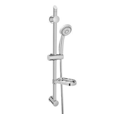 Invena Complete Bath Set Multifunction Shower Head + 150Cm Hose + Bracket + Soap Dish from B&Q