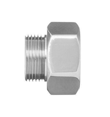 Invena 3/4X1/2 Inch Pipe Connection Female X Male Reduction Fittings Chrome