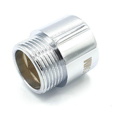 Invena 20mm X 3/4 Inch Pipe Thread Extension Female X Male Chrome Brass from B&Q