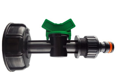 Ibc 2" S60X6 Lid With Built-In 3/4" Bsp In-Line Valve And Quick-Click Tap Connector from B&Q